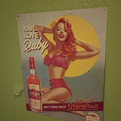 Old Metal Alcohol Signs