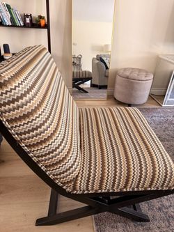 Plush chair,  comfy large armless