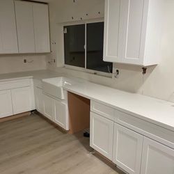 Quartz granite Pure white slab 