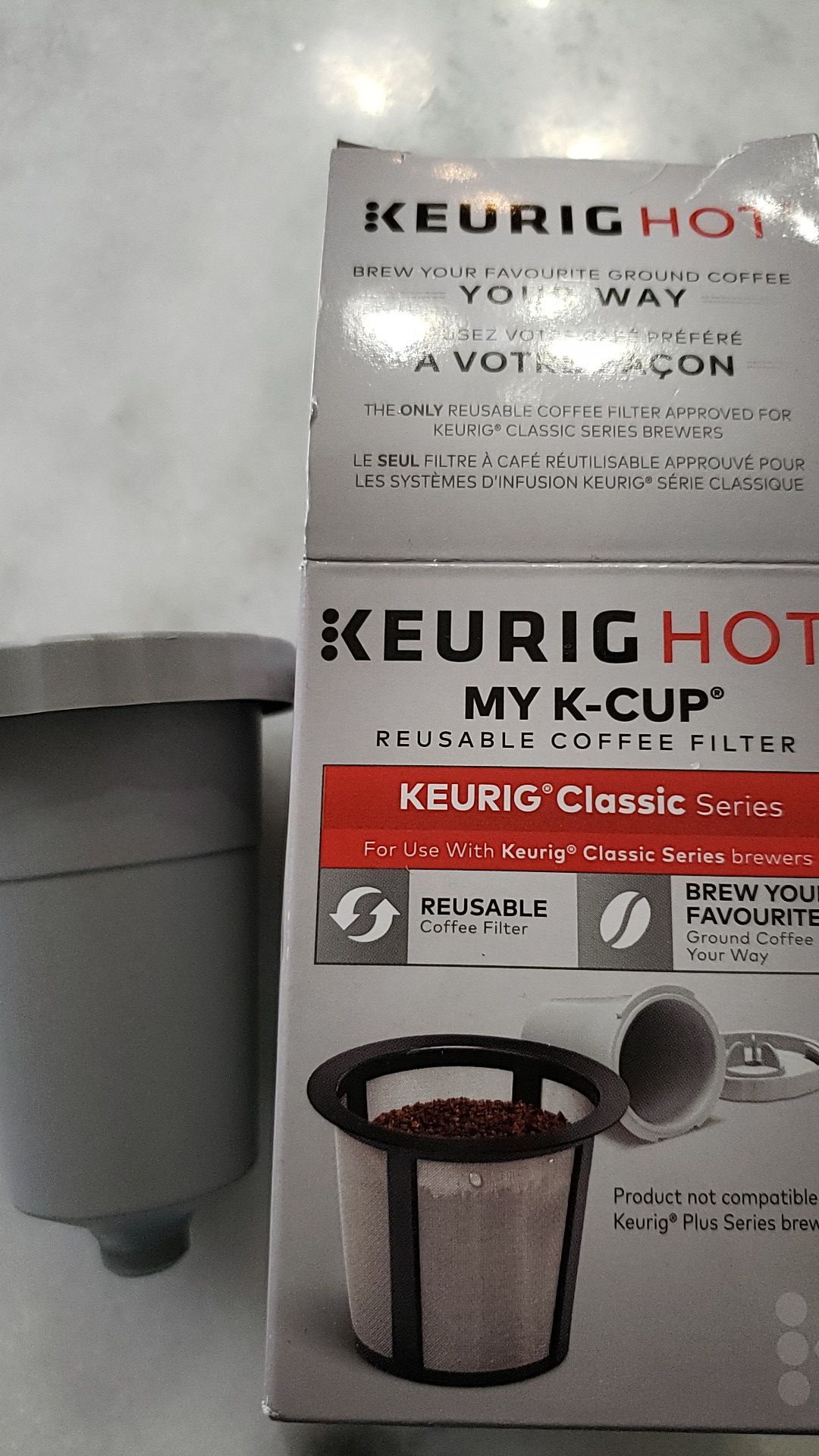 2 Keurig K-Cup reusable coffee filters (for classic series)