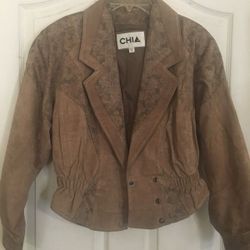 Leather jacket brown