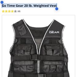 Go Time Gear 20 lb. Adjustable Weighted Vest Gym Vest