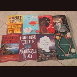 Books Hard Cover 8 Books $15 Metro Girl - Something Rising - Dear Hatti Love Alaine - Somthing Rising - Ambasadors Son - Doamonds Deceit - 