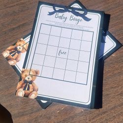 Babyshower Baby Bingo Cards 