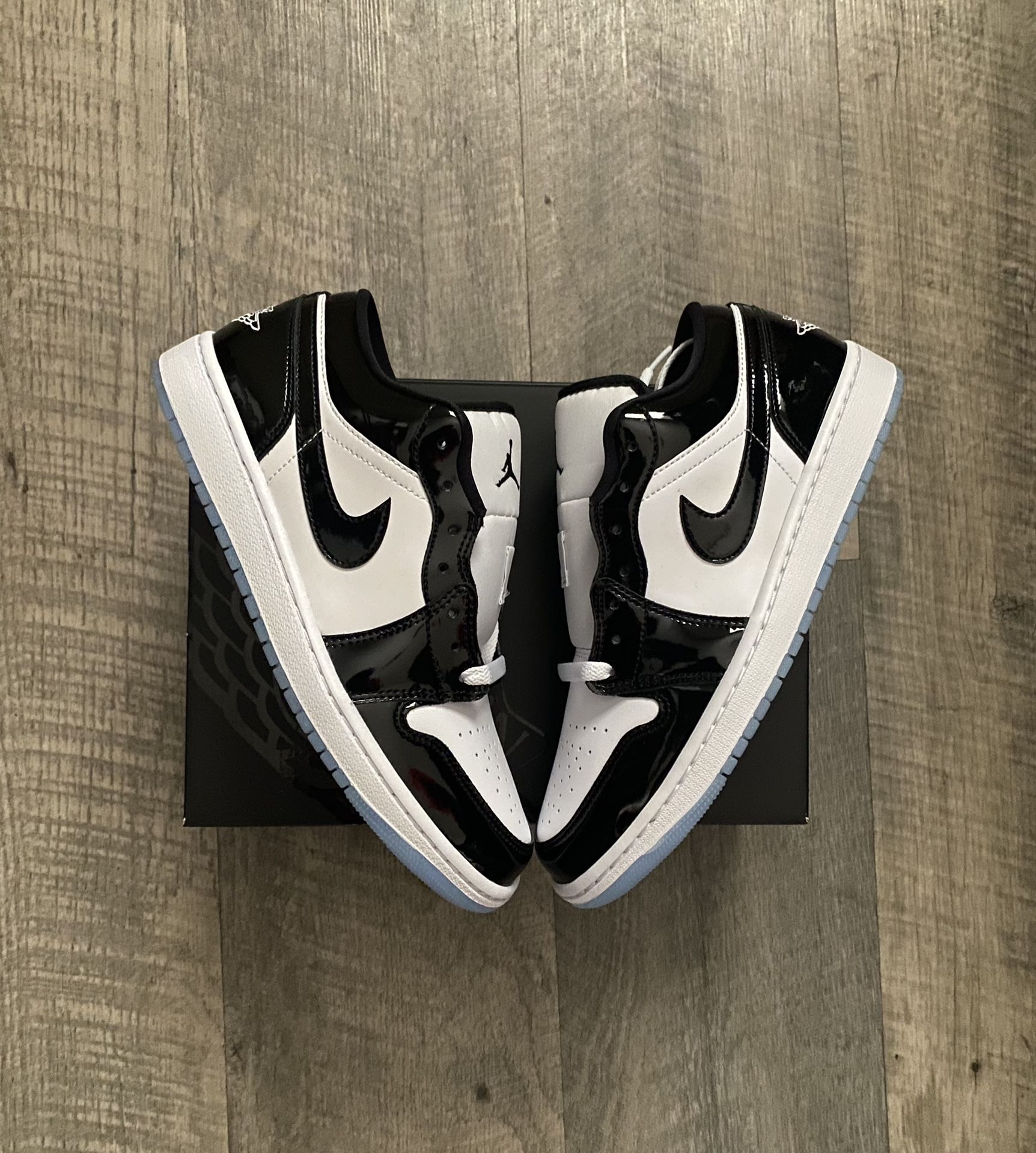 Jordan Low Concord Black White Sizes 10