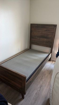 Two  Twin Size Bed Frames and Underboard