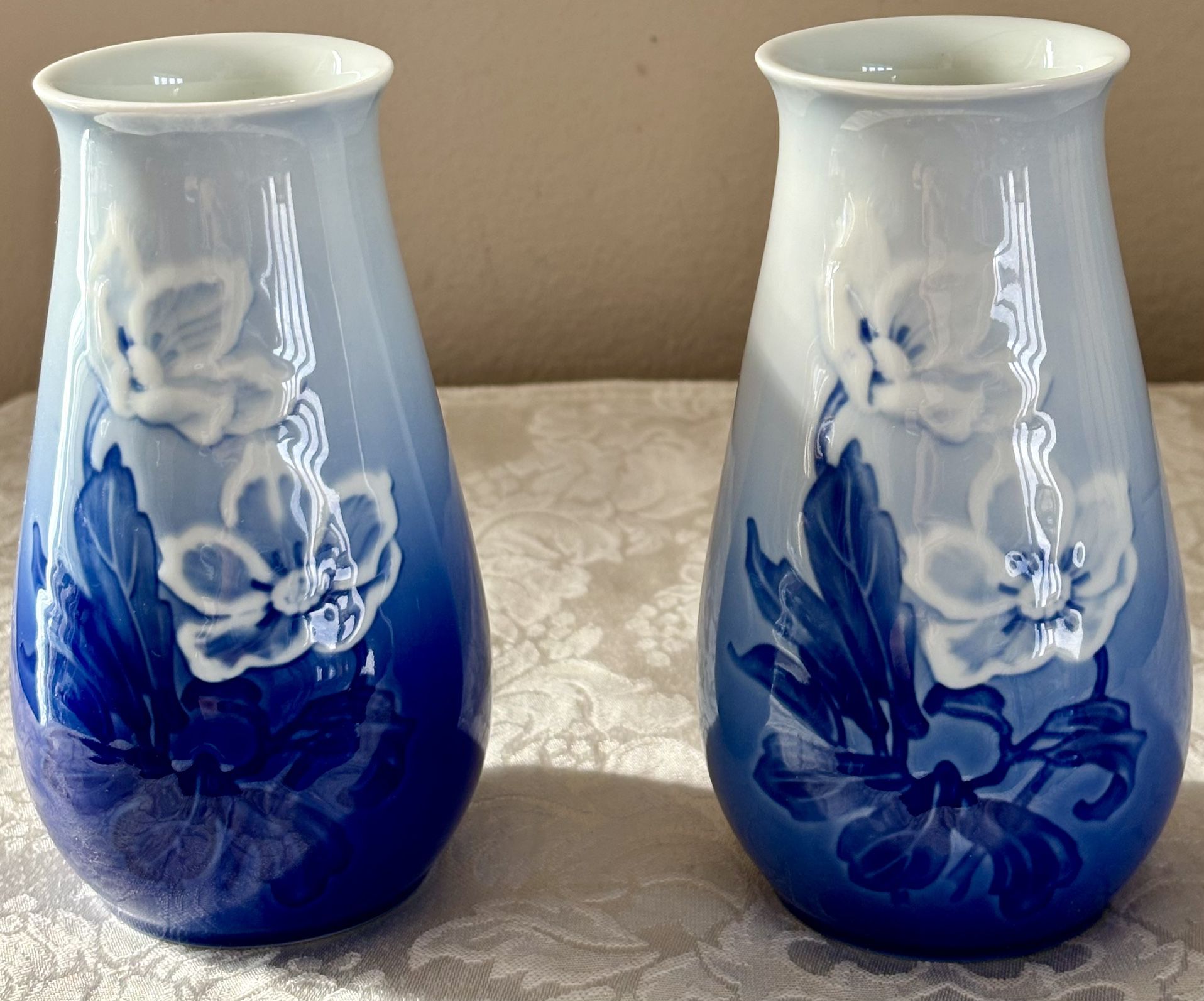 Vintage Bing And Grandahl Copenhagen Porcelain Vases 🔹Read FULL Description Below🔹