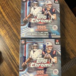 Tops Chrome 2025 NFL Mega Box’s