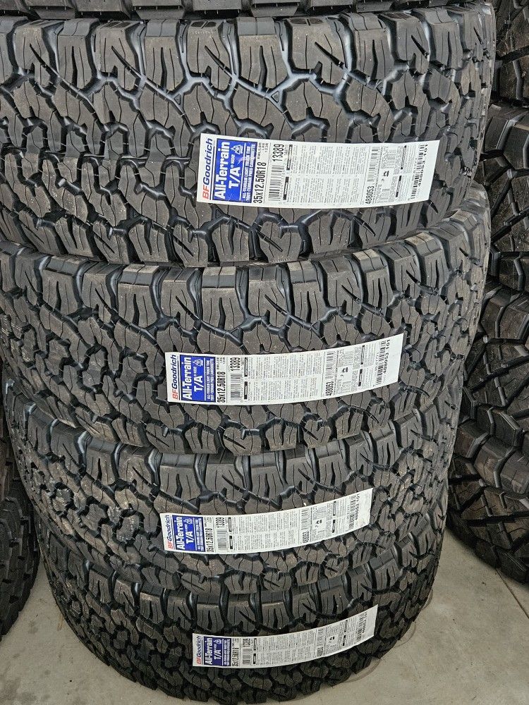 4 New LT 35-12.50-18 BFGoodrich BFG K02 All Terrain Tires 35/12.50R18 35 12 50 R18 Inch Tire Load E 10Ply FREE Same Day Delivery Inland Empire