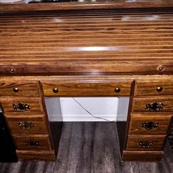 Antique Desk Real Wood 