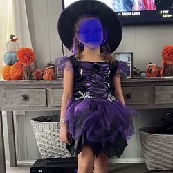 Halloween costume Girls witch  (6/7)