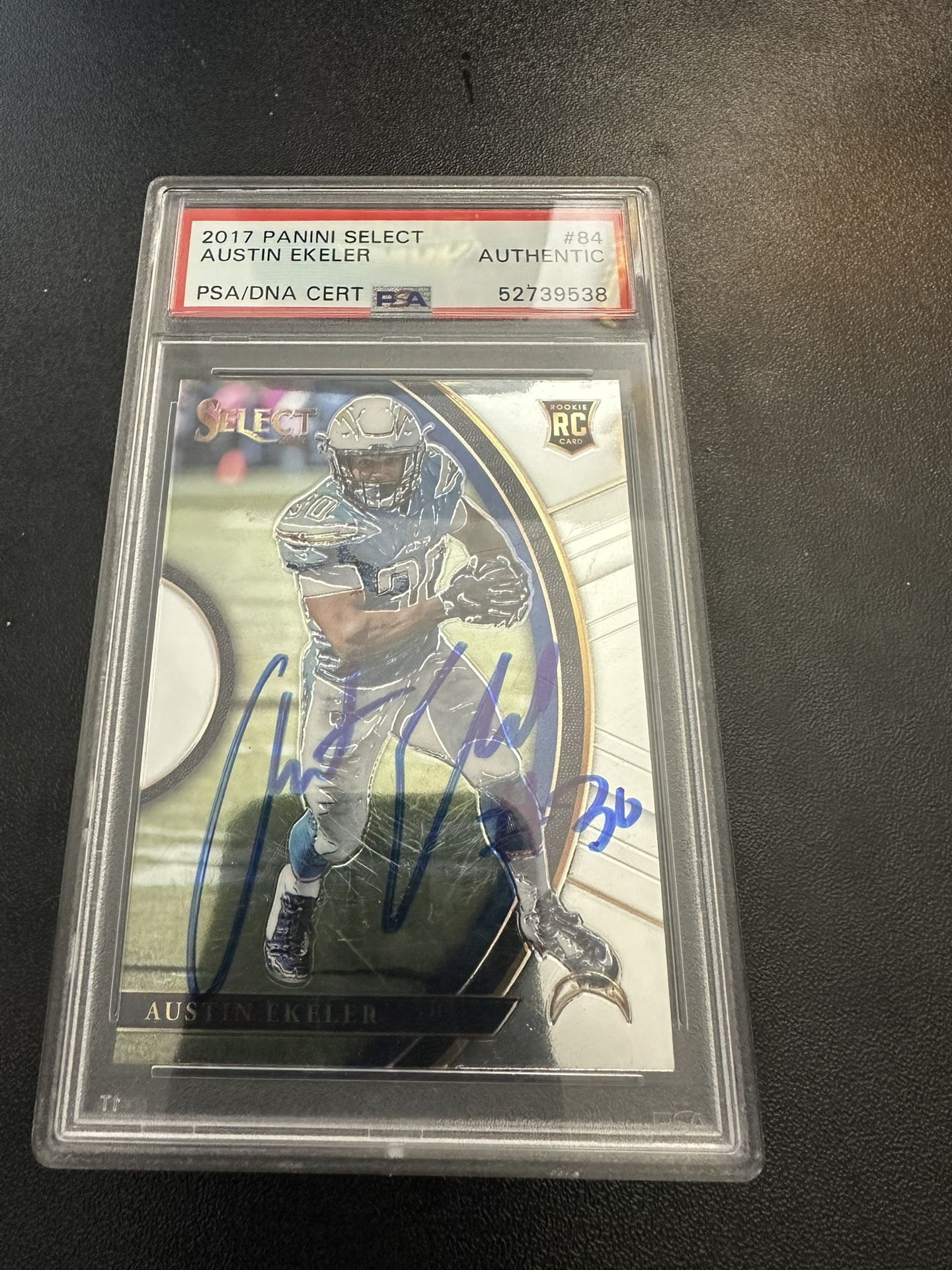 Austin Eckler Rookie Auto PSA Certified 