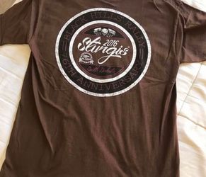 Vintage Sturgis South Dakota Rally Tshirt Large - Sturgis 76th  2016 Black Hills