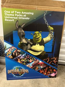 Universal Studio Florida Theme Park Advertisement Sign Store Display