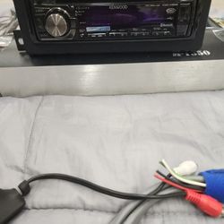 Kenwood car stereo complete with sub-woofer system - $325 (Lynnwood