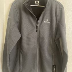 Grit Fleece Jacket Talla L, Color Gris Oscuro, Marca OGIO