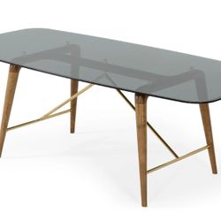 Smoked Glass Dining Table