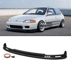 For 92-95 Honda Civic EG 2Dr 3Dr Mugen Style Polyurethane Front Bumper Chin Lip