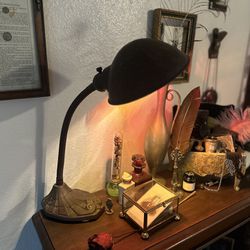 antique WORKING 1920s art deco desk lamp
