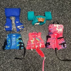 Selection Of Infant Child Life Jacket Life Vest