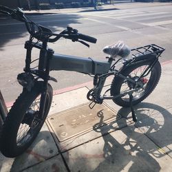 AMYET ARES Folding Electric Bike for Adults, Peak 3000W Dual Motor AWD Ebike, 52V 20AH, 24"*4"