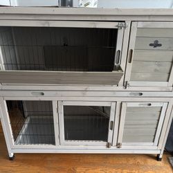 2 Floor Rabbit Cage