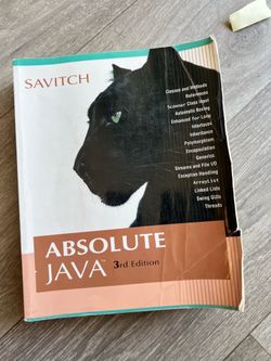 Absolute JAVA 3rd Edition