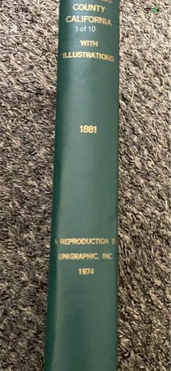 History of Stanislaus County California 1881 Illustrated Unigraphic 1974 Reprint