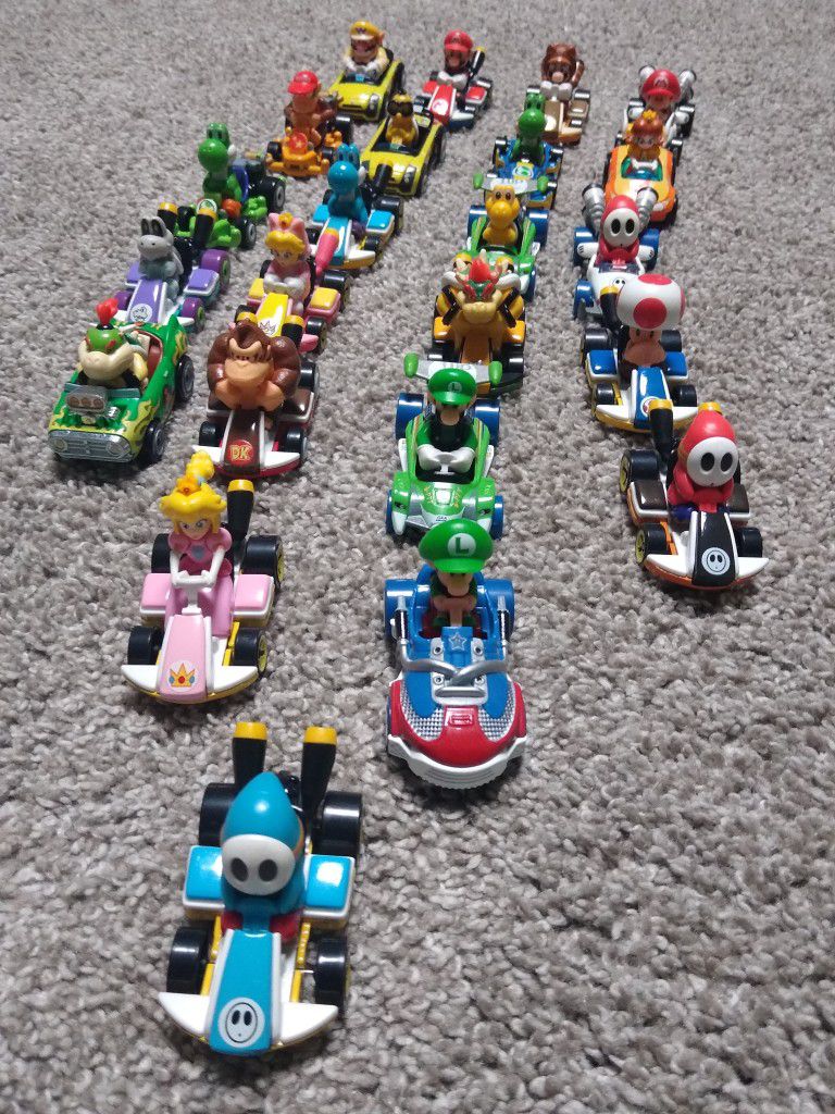 Mario Figure Hot Wheels Matchbox Cars Kids Toys