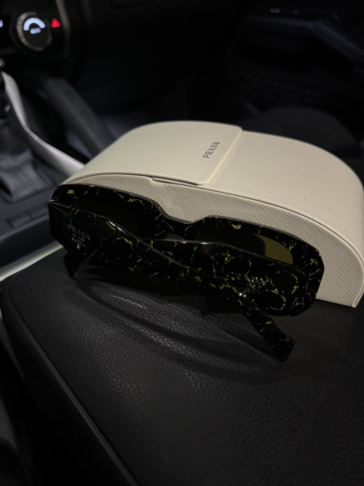 Prada Sunglasses Yellow Marble 