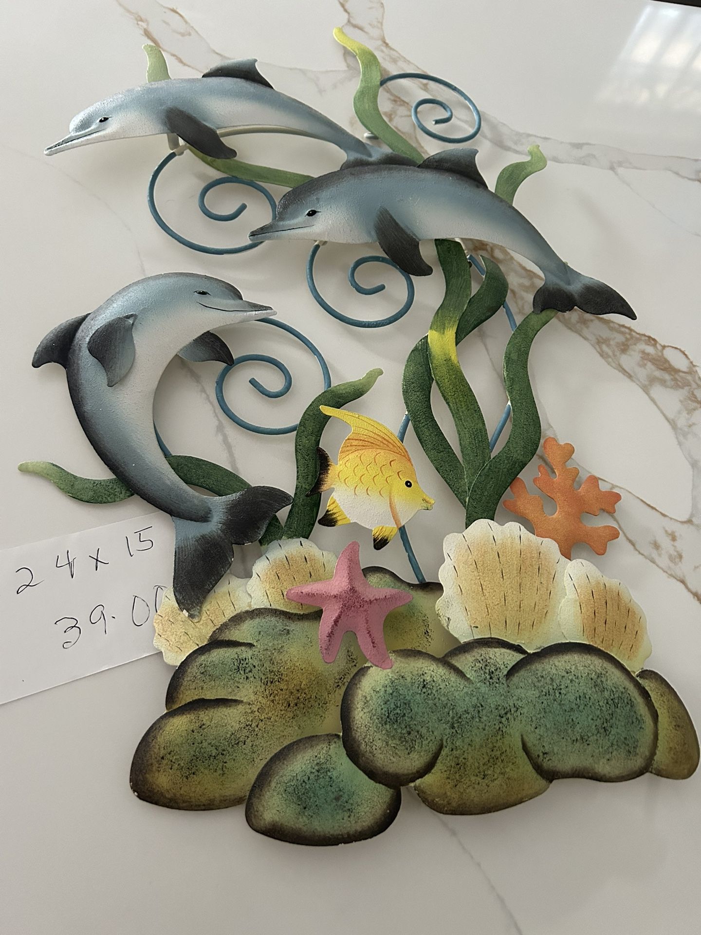 Dolphins Fish Coral 3 D