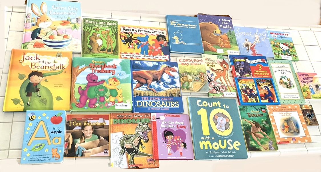 Kids Hardcover Book Lot 23+ Illustrated Learning + Short Story