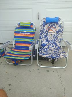 Tommy's Bahama 2 Position Backpack Beach Chairs Tommy  Bahama  Striped Beach chair  with