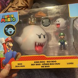 2024 Super Mario - KING BOO, LUIGI, and BOO 3pk (Glow in the Dark)