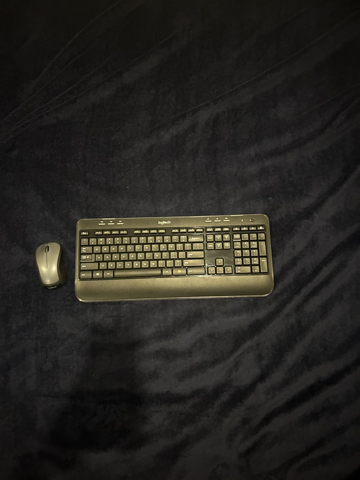 Black Logitech Keyboard w/ Mouse
