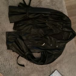 Leather Jacket Bcbg