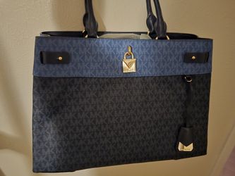 Blue Mk Logo Purse
