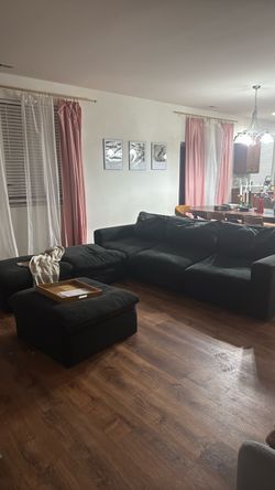 Modular sectional dark gray