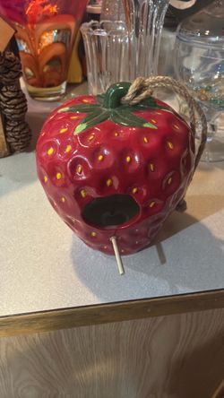 Strawberry bird house