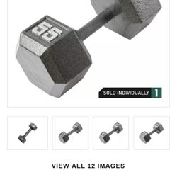 55 Pound Dumbbells 