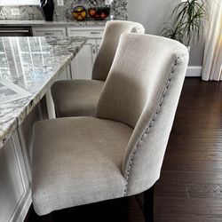 Restoration Hardware Ella Armless Fabric Counter and Bar Stool (Set of 5)