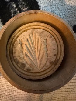 Antique Wooden Butter Mold / Primitive Kitchen Tool - $45 OBO