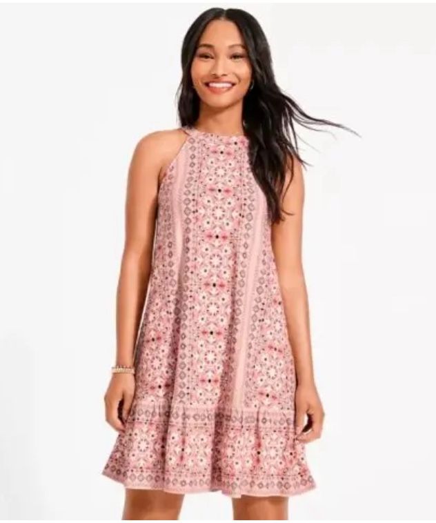 Pre-owned Ann Taylor Loft Outlet floral A-line size S dress.