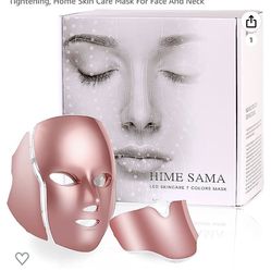 Hime Sama Rejuvenation Skincare 7 Color LED Light Therapy Mask For Face And Neck