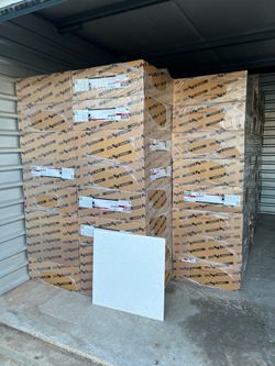USG Ceilings 2ftx2ft Basic White Lay-in Ceiling Tiles