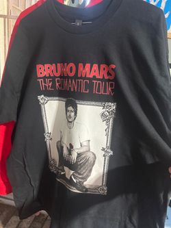 Bruno Mars The Romantic Tour DTF t-shirts