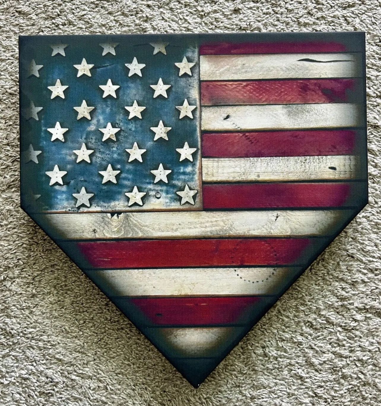 American Flag Home plate