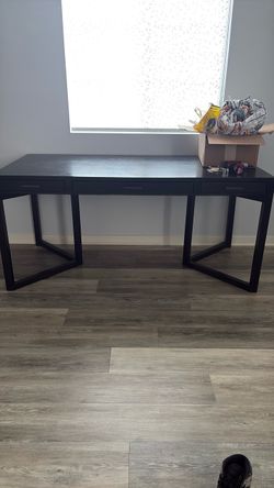 Black desk