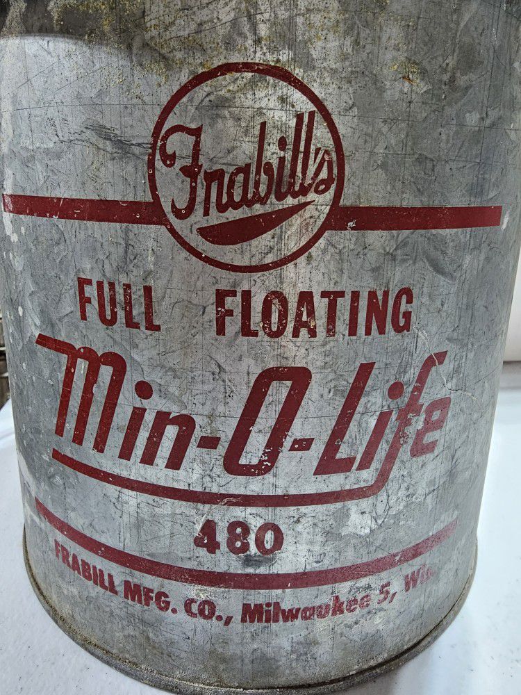 Vintage Minnow Bait Bucket 