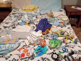 Large Lot of Baby boy Clothes and Toys